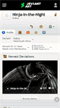 Mobile Screenshot of ninja-in-the-night.deviantart.com