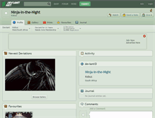 Tablet Screenshot of ninja-in-the-night.deviantart.com