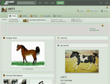 Tablet Screenshot of cali13.deviantart.com