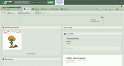 Desktop Screenshot of dontstabmeplz.deviantart.com