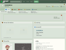 Tablet Screenshot of djhunk24.deviantart.com