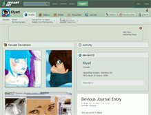 Tablet Screenshot of kiyari.deviantart.com