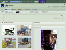Tablet Screenshot of miharuyume.deviantart.com