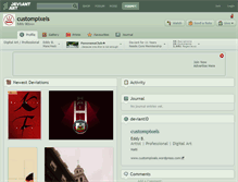 Tablet Screenshot of custompixels.deviantart.com