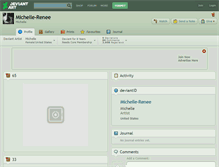 Tablet Screenshot of michelle-renee.deviantart.com