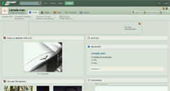 Desktop Screenshot of canada-man.deviantart.com