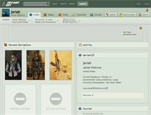 Tablet Screenshot of jeriah.deviantart.com