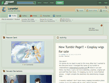 Tablet Screenshot of lunamiel.deviantart.com