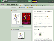 Tablet Screenshot of lonely-spoons137.deviantart.com