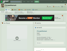 Tablet Screenshot of chrysanthemum.deviantart.com