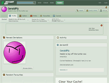 Tablet Screenshot of geraldplz.deviantart.com