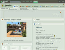 Tablet Screenshot of dragonflyr.deviantart.com