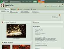 Tablet Screenshot of happyworker.deviantart.com