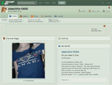 Tablet Screenshot of amatchfor10000.deviantart.com