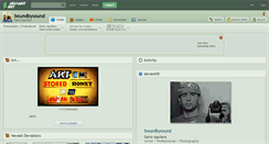 Desktop Screenshot of boundbysound.deviantart.com