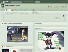 Tablet Screenshot of impmon-fans-united.deviantart.com