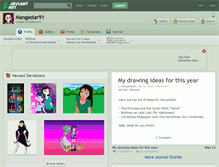 Tablet Screenshot of mangastar91.deviantart.com