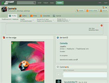 Tablet Screenshot of gemela.deviantart.com
