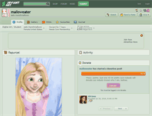 Tablet Screenshot of malloweater.deviantart.com