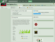 Tablet Screenshot of foo-fighters-fc.deviantart.com