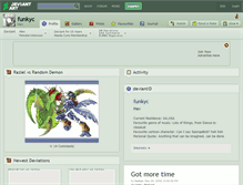 Tablet Screenshot of funkyc.deviantart.com