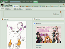 Tablet Screenshot of mew-kitsu.deviantart.com