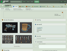 Tablet Screenshot of czysta13.deviantart.com