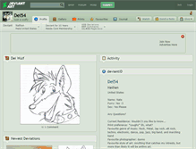 Tablet Screenshot of dei54.deviantart.com