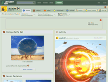 Tablet Screenshot of cazador24.deviantart.com