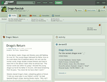 Tablet Screenshot of drago-fanclub.deviantart.com