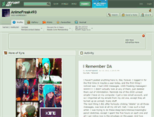 Tablet Screenshot of animefreak493.deviantart.com