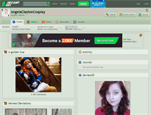 Tablet Screenshot of angelaclaytoncosplay.deviantart.com