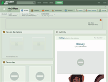 Tablet Screenshot of hothman.deviantart.com