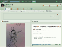 Tablet Screenshot of jackielawliet.deviantart.com