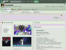 Tablet Screenshot of mercifulidiot.deviantart.com