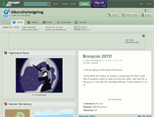 Tablet Screenshot of mikoruthehedgehog.deviantart.com