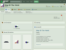 Tablet Screenshot of king--of--the--world.deviantart.com