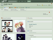 Tablet Screenshot of fangirl-yaoi-x3.deviantart.com