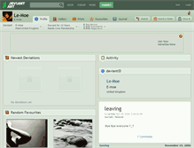 Tablet Screenshot of le-moe.deviantart.com