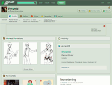 Tablet Screenshot of ipyramid.deviantart.com