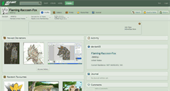 Desktop Screenshot of flaming-raccoon-fox.deviantart.com