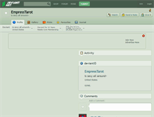 Tablet Screenshot of empresstarot.deviantart.com