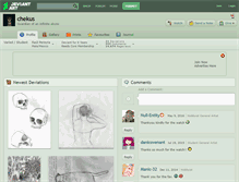 Tablet Screenshot of chekus.deviantart.com
