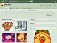 Tablet Screenshot of modeseven.deviantart.com