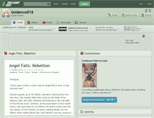 Tablet Screenshot of goldenwolf18.deviantart.com