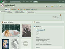 Tablet Screenshot of lenissesartxx1.deviantart.com