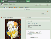 Tablet Screenshot of natsume-yuujin-chou.deviantart.com