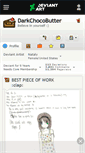 Mobile Screenshot of darkchocobutter.deviantart.com
