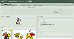 Desktop Screenshot of dragon12321.deviantart.com