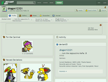 Tablet Screenshot of dragon12321.deviantart.com